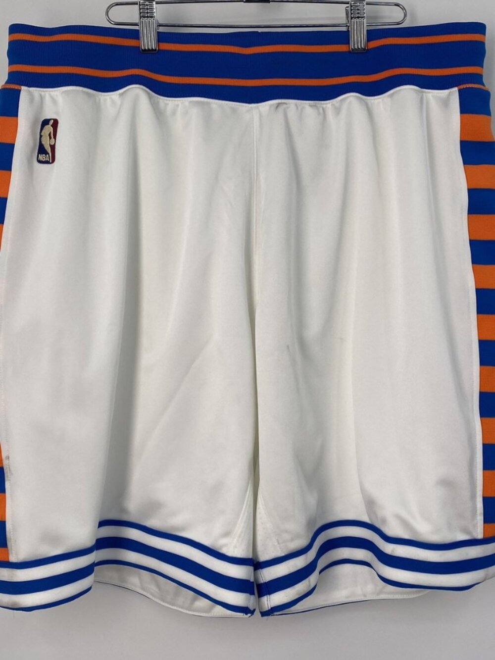 Mitchell & Ness Men Basketball Shorts White Size 2XL NBA New York Knicks 2015-16